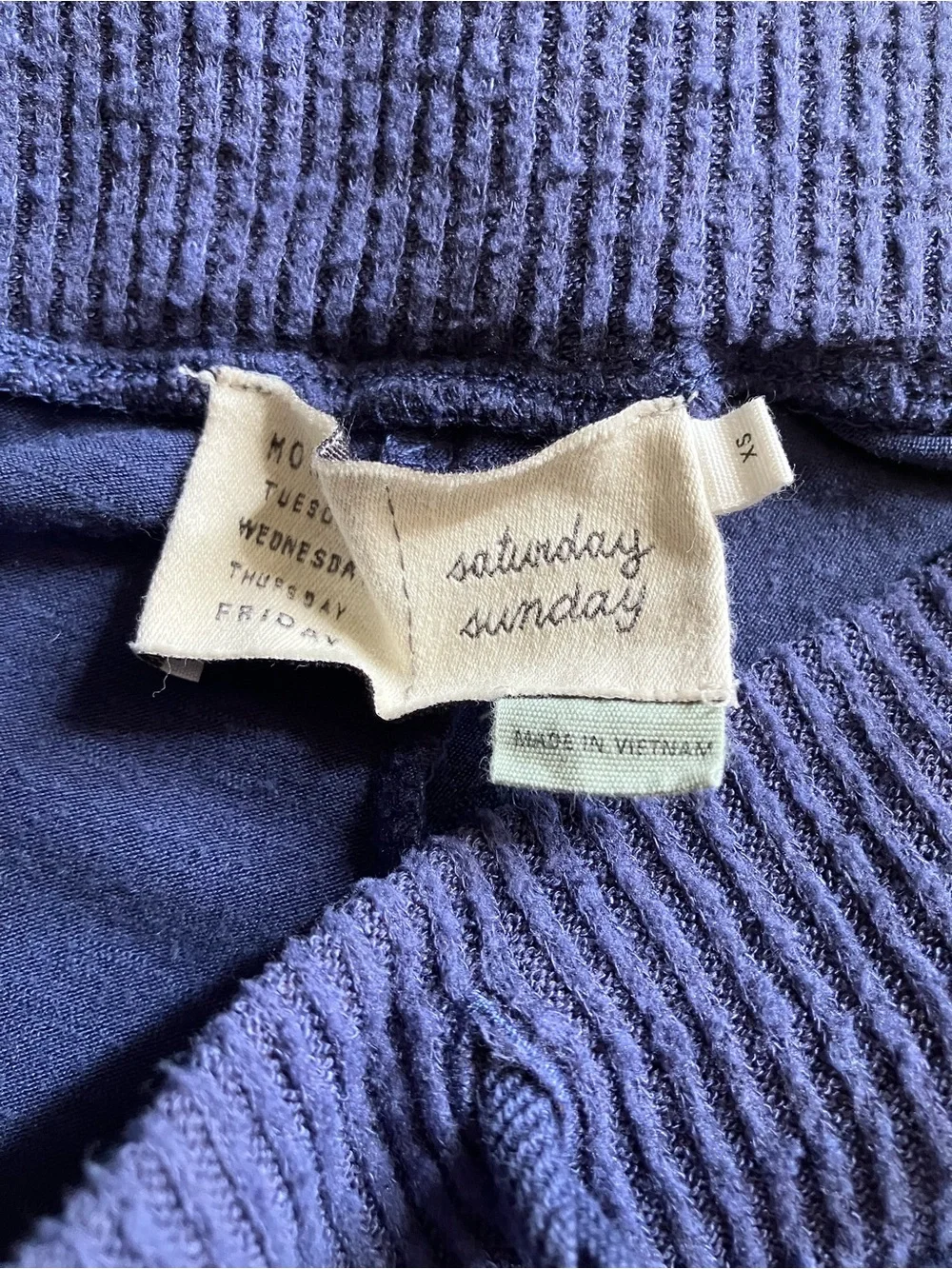 Saturday/Sunday brand by Anthropologie Wide-Leg Lounge Pants in Blue